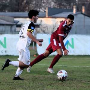 riccardo andrini in azione contro il saluzzo